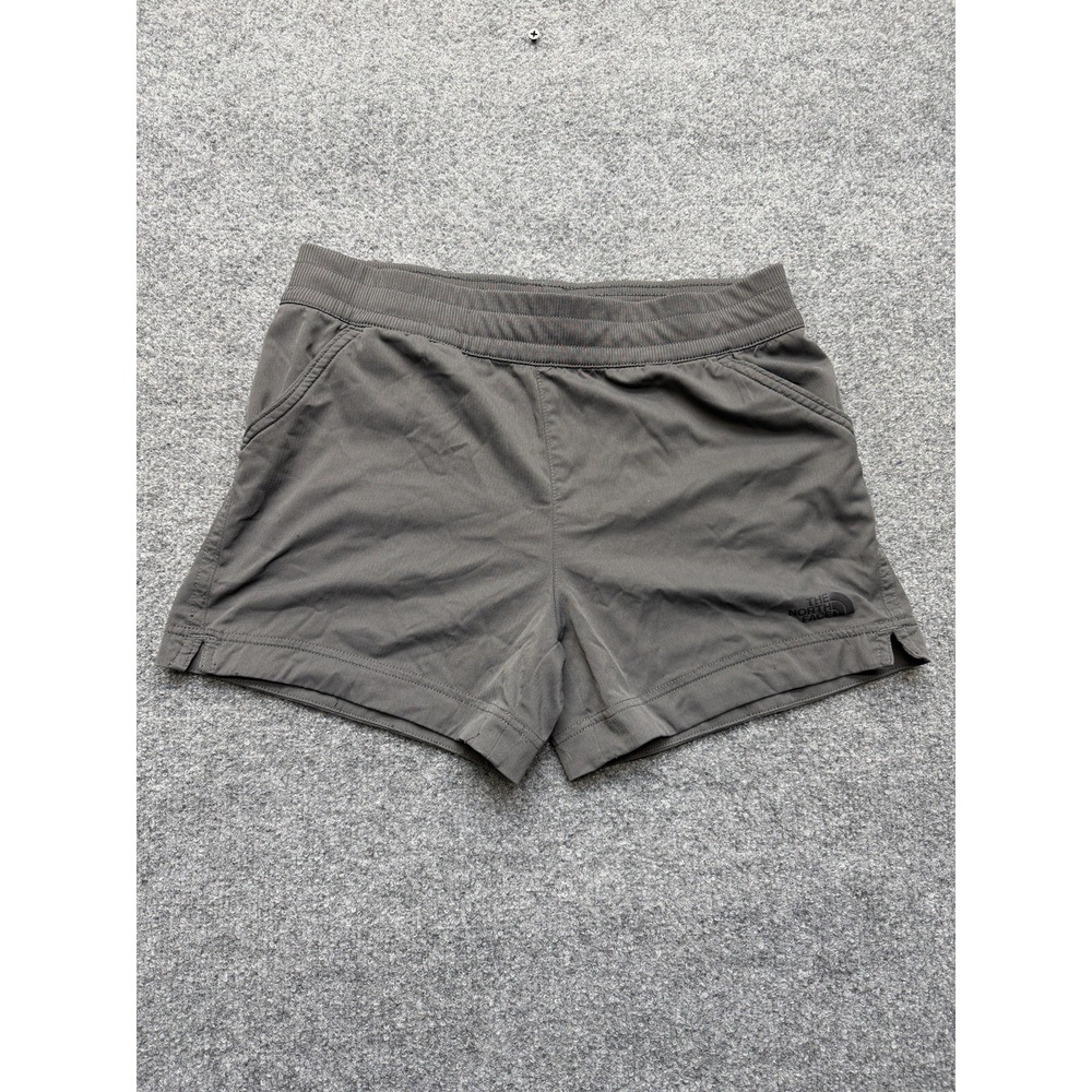 Girls Northface Shorts Wise Large‎ 14-16 Gray Pockets Elastic Waist Drawstring
